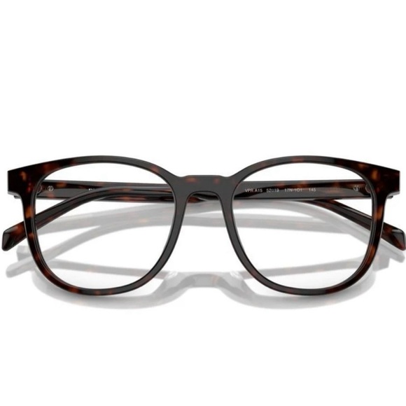 Prada PR A15V Radica Tortoise Eyeglasses | 52-19-145 | New with Case